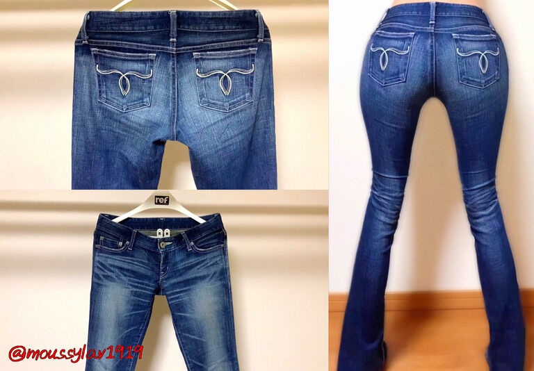 【素人モデル🩷】脚長エロデニム🩷美脚には自信あり🩷ジーンズ・脚フェチ👖