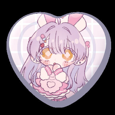 煮込つもハート缶バッジ