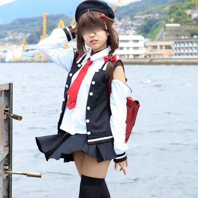 艦これ時雨　呉コラボ私服で海ロケポトレアフターハメ撮り