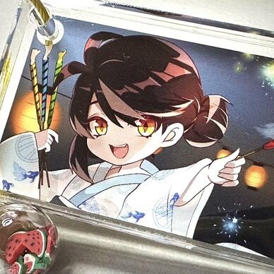 試作のお品物8月_アクリルブロックキーホルダー1点