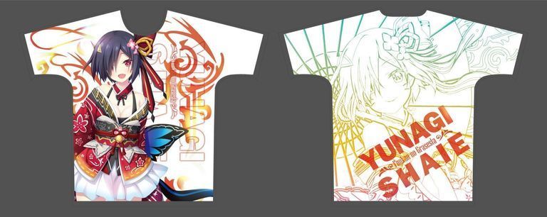 【受注限定】フルグラフィックTシャツ 封緘のグラセスタ ユナギ・シャイエ XLサイズ