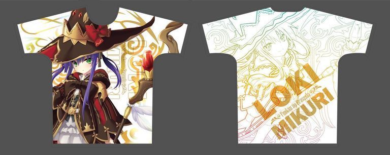 【受注限定】フルグラフィックTシャツ 封緘のグラセスタ ミクリ・ロキ XLサイズ
