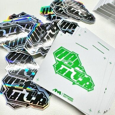 鳴上なごねロゴステッカー