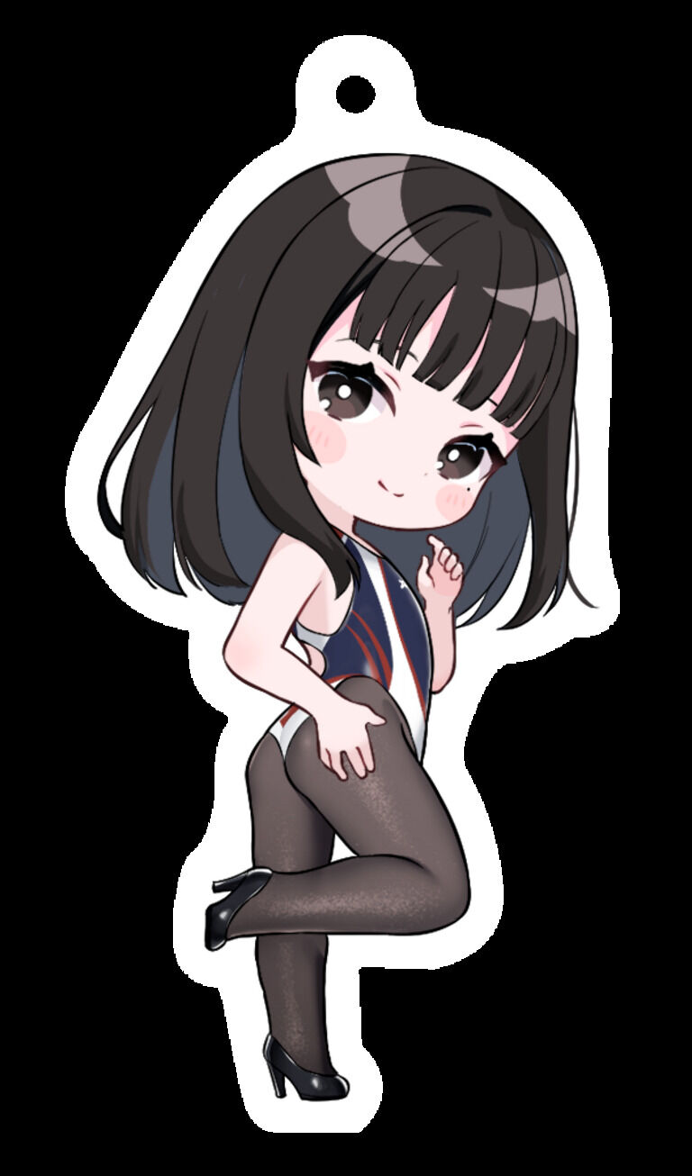 アクリルキーホルダー(競泳タイツちゃん)
