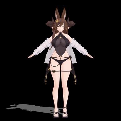ガレヲン 水着_素体　MMDファンメイドモデル