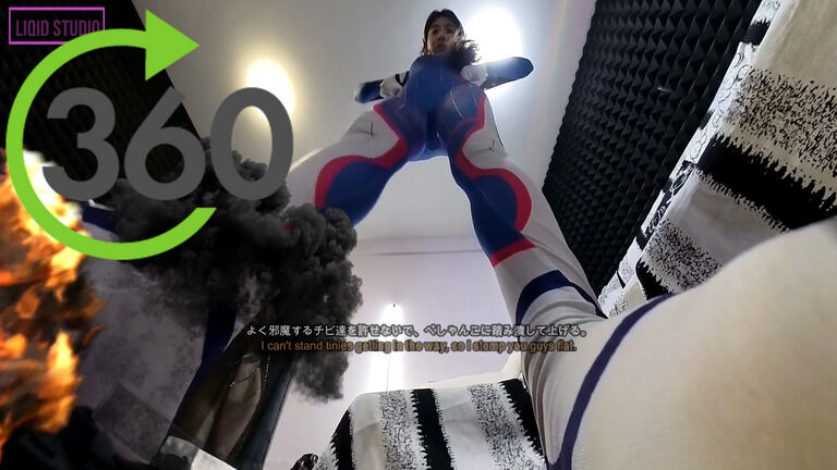【VR360 ° 巨大娘】地球を支配しよう・巨大D.Va(ディーバ)さま 後編