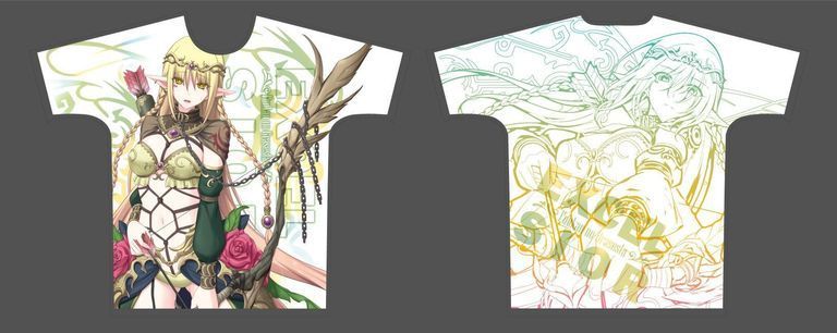 【二次受注】【受注限定】フルグラフィックTシャツ 封緘のグラセスタ エクセル・シオル XLサイズ
