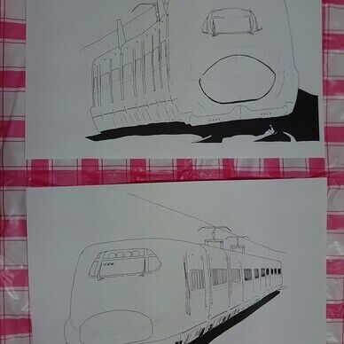 鉄道イラストぬりえセット【東北新幹線】
