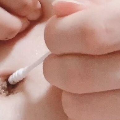 へそそうじ　つまようじ+綿棒 36分