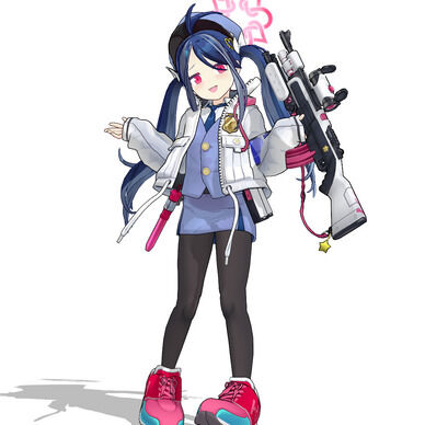 MMDファンモデル　ブルーアーカイブ合歓垣フブキ　少し応援プラン用
