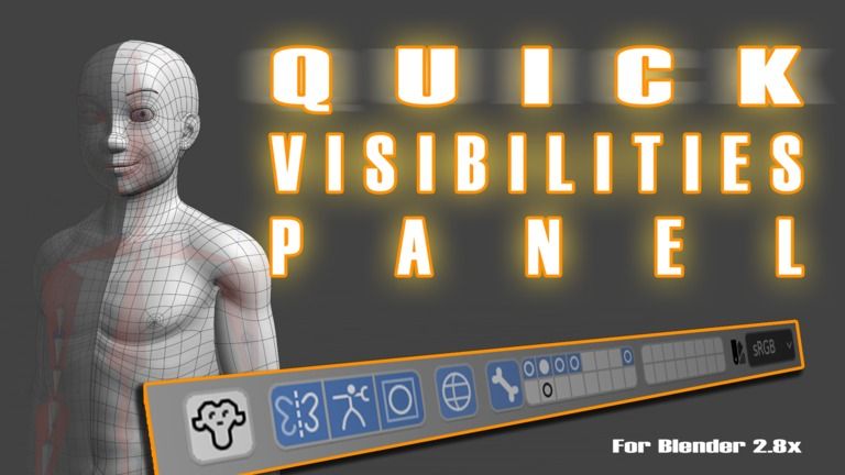 Blenderアドオン「Quick Visibilities Panel」