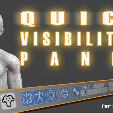 Blenderアドオン「Quick Visibilities Panel」