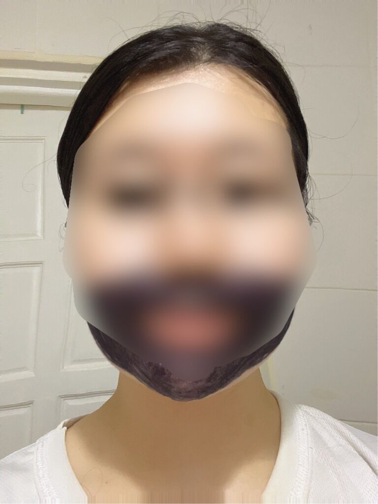 油性マジックでひげを書く動画