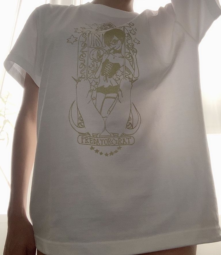 PredatorRatなゆゆデザイン乃亜様Tシャツ(ホワイトL)