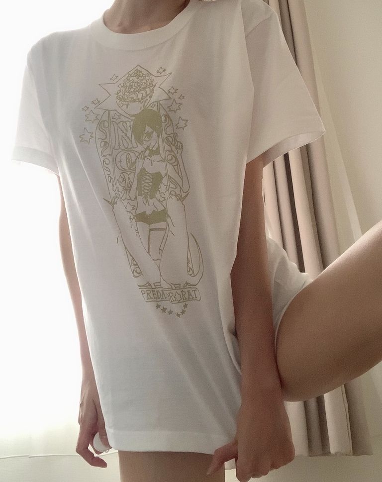 PredatorRatなゆゆデザイン乃亜様Tシャツ(ホワイトXL)