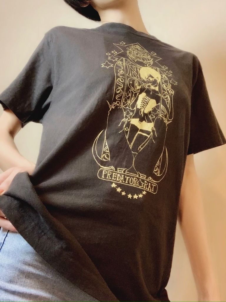 PredatorRatなゆゆデザイン乃亜様Tシャツ(スミブラックM)