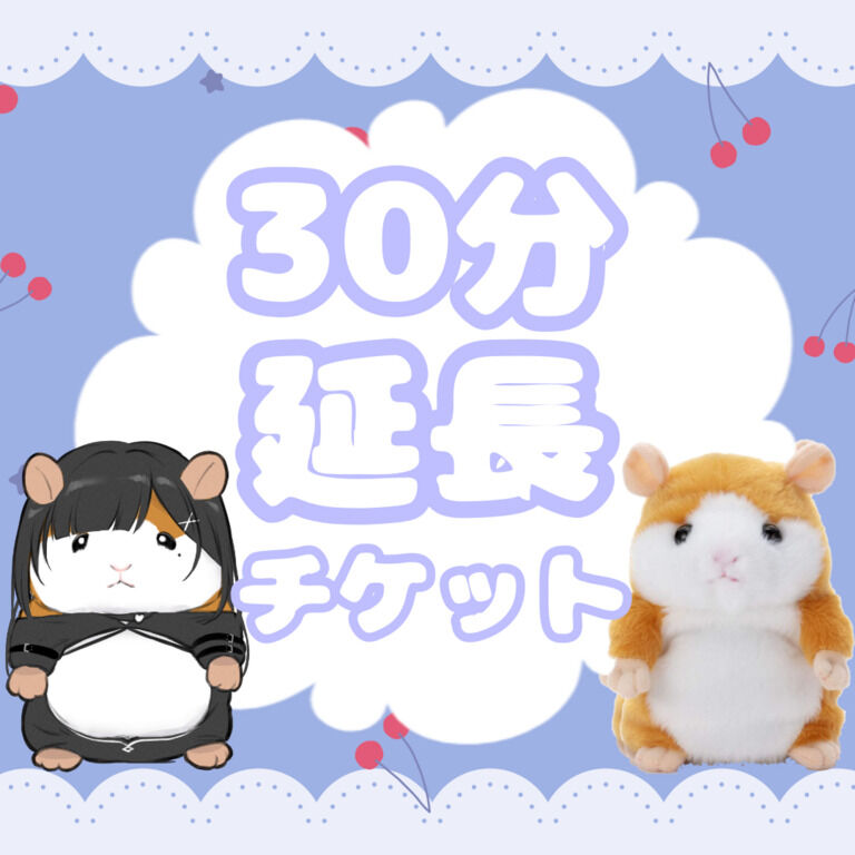 【共通】30分延長チケット(単独購入不可)