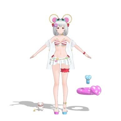 ビカラ 水着ver　MMDファンメイドモデル