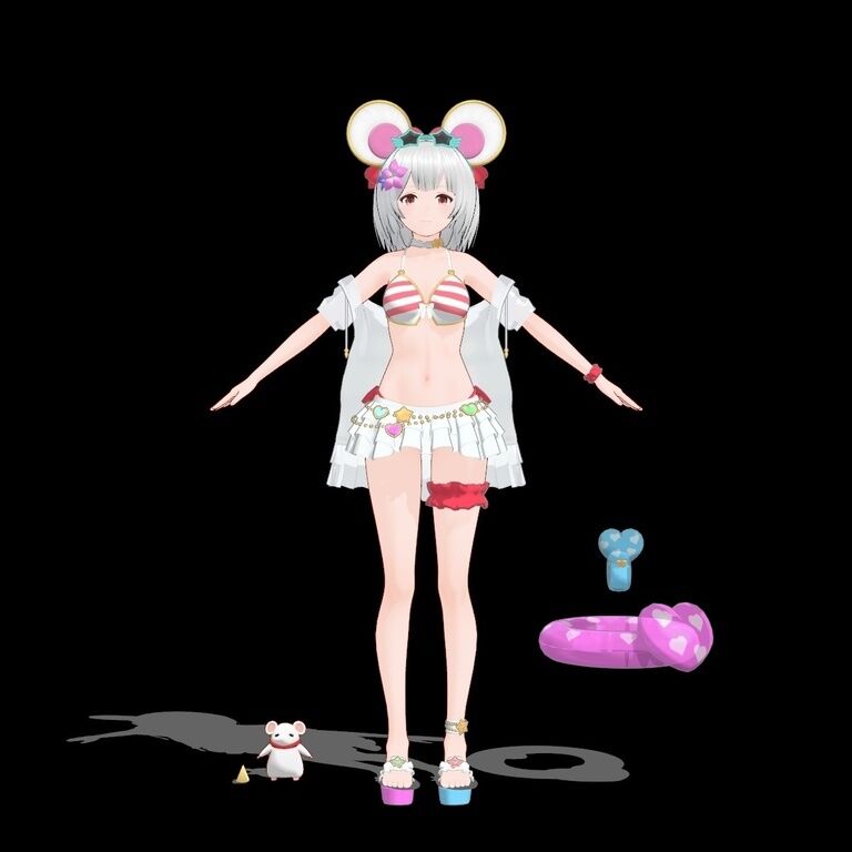 ビカラ 水着ver 素体 MMDファンメイドモデル