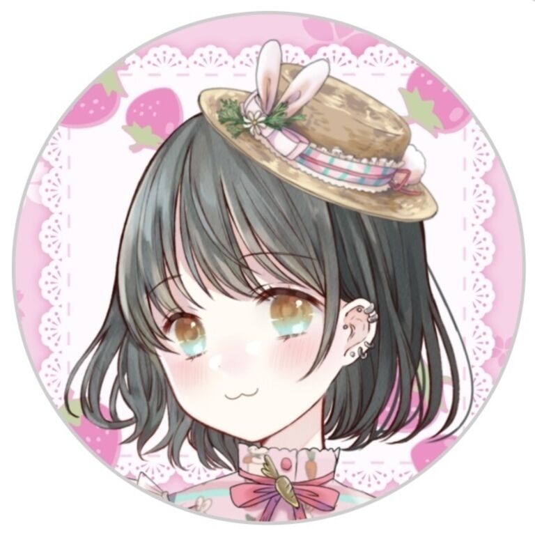 🐣‪期間限定🥕イースター衣装缶バッジ（うさぎ口）