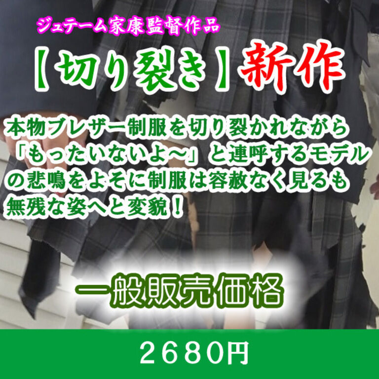 もったいないブレザー制服切り裂き(一般販売)