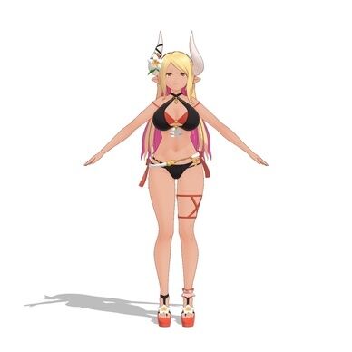 クビラ 水着ver MMDファンメイドモデル