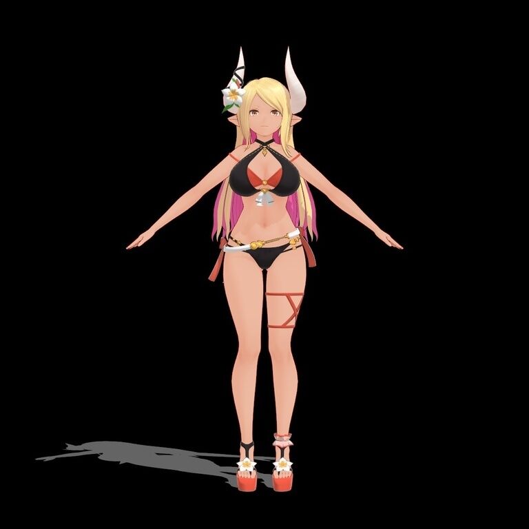 クビラ 水着ver 素体 MMDファンメイドモデル