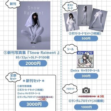 【ぴたけっと4】新刊写真集セット『Snow Raiment』