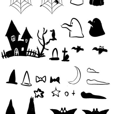 ハロウィン手描き素材差分
