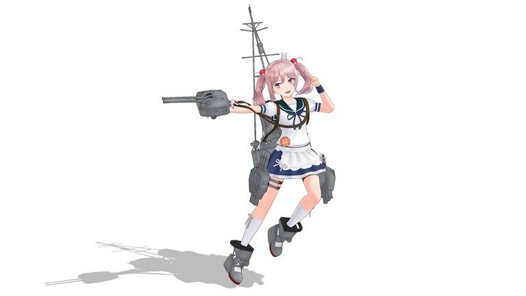 （無料）つかさ式さざなみ　MMDファンモデル