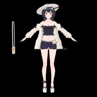 ビカラ(陰 水着) 素体 MMDファンメイドモデル