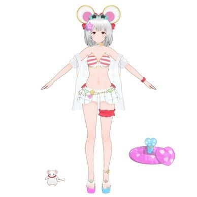 ビカラ(水着) ver.3 MMDファンメイドモデル