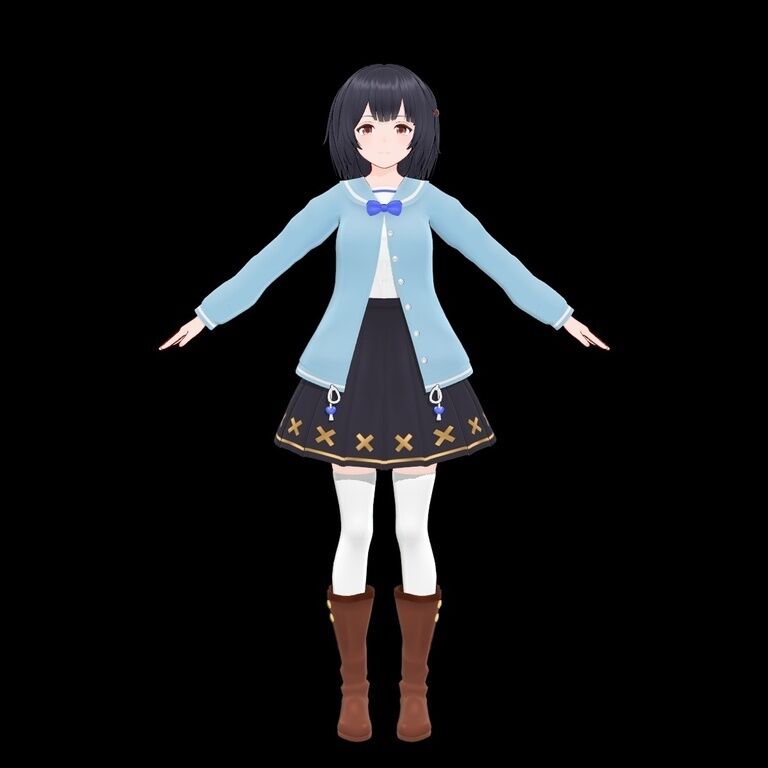 ビカラ(陰) ver.3 素体 MMDファンメイドモデル