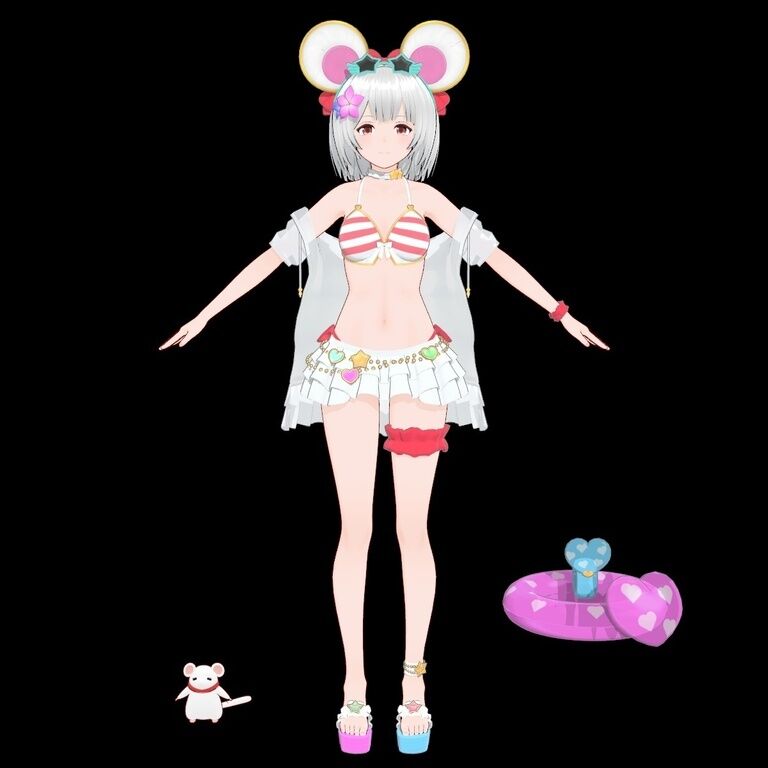 ビカラ(水着) ver.3 素体 MMDファンメイドモデル