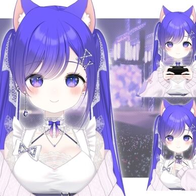 【汎用モデル】ブルーキャットちゃん【VTS対応】