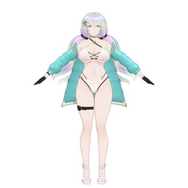 クピタン(水着_白) MMDファンメイドモデル