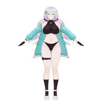 クピタン(水着_黒) MMDファンメイドモデル