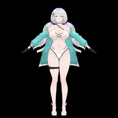 クピタン(水着_白) 素体 MMDファンメイドモデル