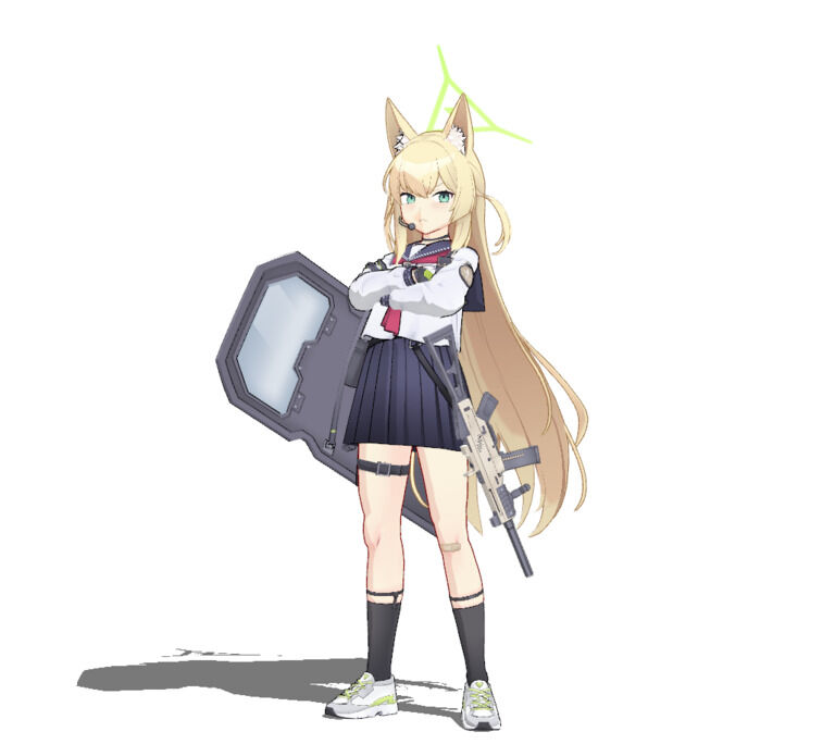MMDファンモデル ブルーアーカイブクルミ 応援プラン用