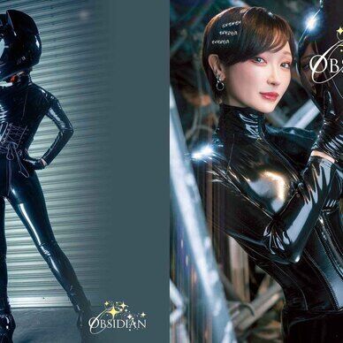 OBSIDIAN エナメルキャットスーツ(写真集DL版)