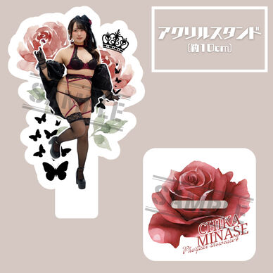 (単品)薔薇アクリルスタンド