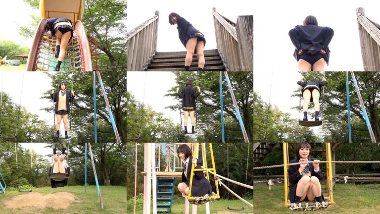 まおまおちゃんと学販ブルマー（公園遊具編）