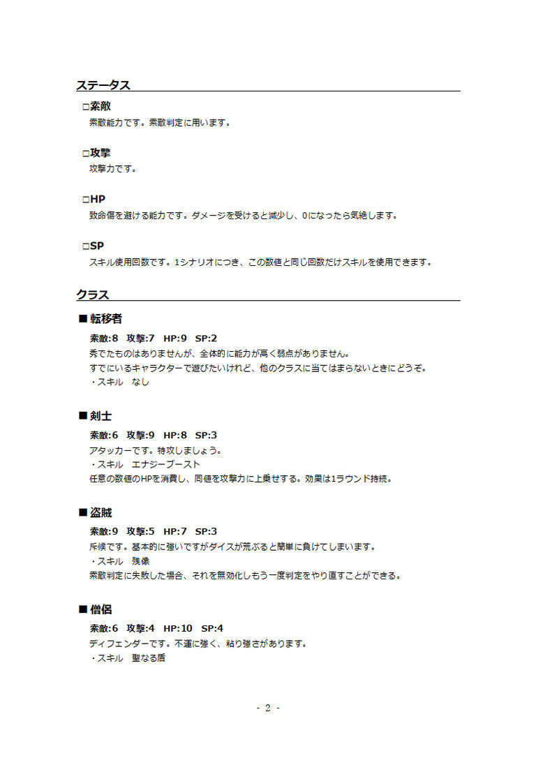 ザ・ダンジョン　基本ルールブック
