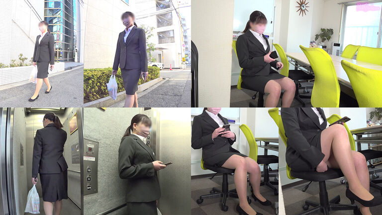 社内セクハラ魔に狙われて嫌なのに感じちゃう、リクスーOLさん（1）机の下からパンチラ覗き編