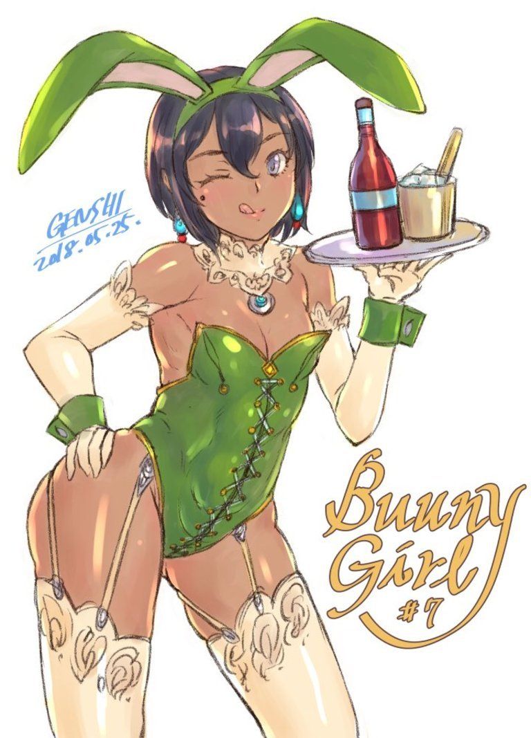 GENSHIのピンナップシリーズ・バニーガール(高解像度版を収録)