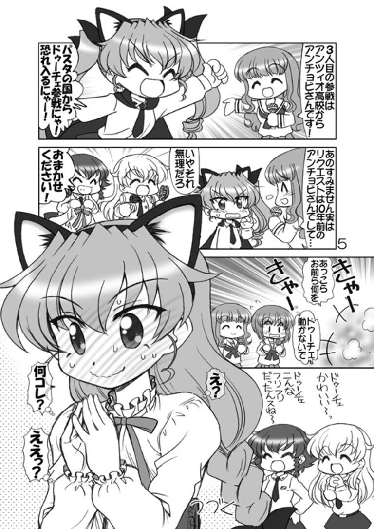 ガルパンキャラ誰が１番ネコミミが似合うか大会(データ)