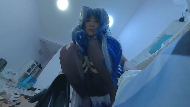 【VR360 ° 巨大娘】巨大仙獣の甘雨ちゃん・地球は私のおもちゃ箱　後編