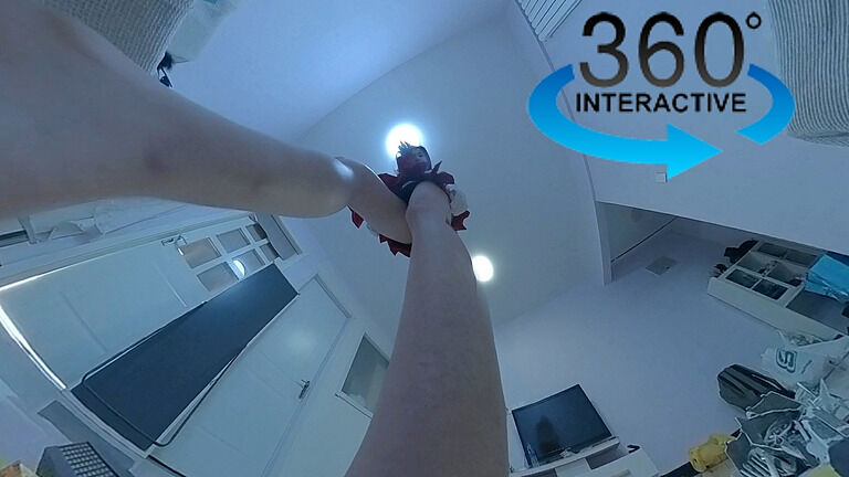 【VR360 ° 巨大娘】邪悪の巨大美少女戦士レイちゃん　後編