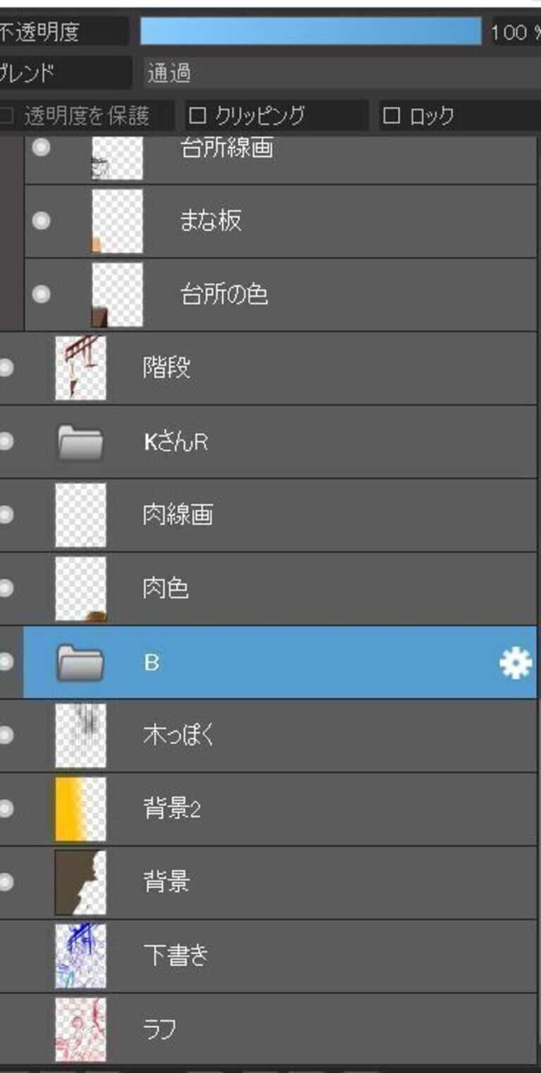 フランベ絵のPSD