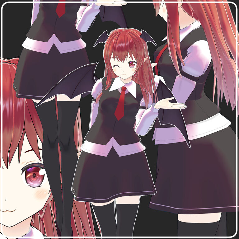 【スペシャル支援プラン様価格】VRChat向けアバター　ゆきはね式小悪魔